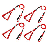 Kuber Industries Dog Harness For Medium Dogs & Leash Set|Premium Metal Hook|PDMGL-005-3|Comfortable Grip|Hand Spliced Belt For Added Strength |PDMGL-005-3| Soft Padding|Stylish Design |Red (Pack Of 4)